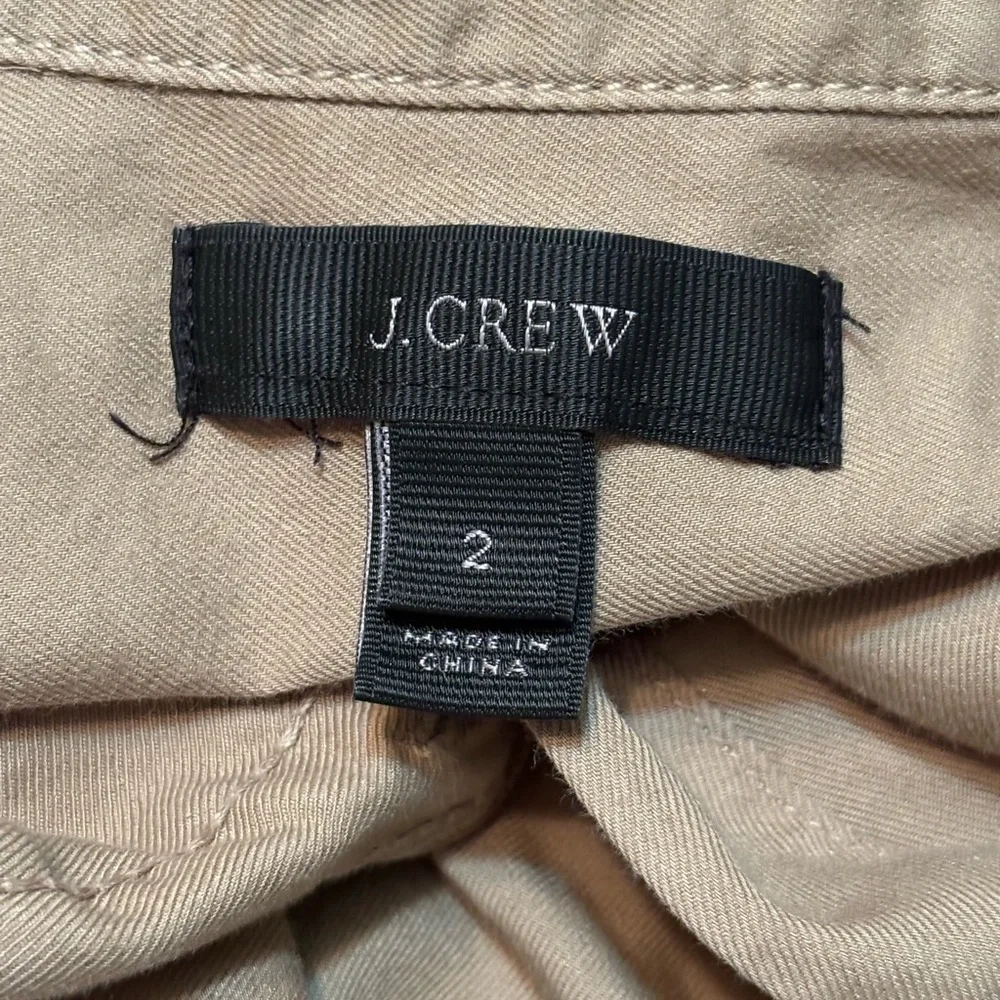 J. Crew Women's Khaki Button-Down Shirt